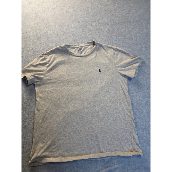 Polo Ralph Lauren Other - Polo Ralph Lauren Mens Custom Fit Crewneck T-Shirt Heather Grey Large Pony Logo‎